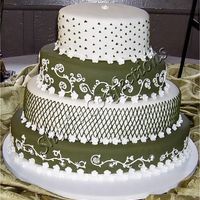 Oval Stacked Tier Wedding Cake 4 tier stacked oval wedding cake for Chris & Tara.