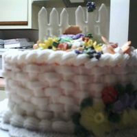 Ahvon's First Basket Weave 2 EVERYTHING is eatable. The fence and flowers were fairly easy to make, just a bit time consuming, or I should say, I didn't really...