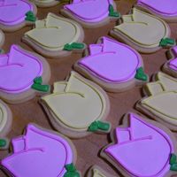 Tulips Sugar cookies w/ Antonia's royal icing