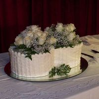 Double Ring Wedding Cake This was a re-creation of my grandparent's wedding cake for their 60th wedding anniversary. It was a "double wedding ring"...