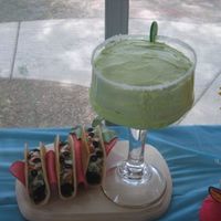 Cinco De Mayo Made the tacos and margarita for a Cinco de Mayo party. Also made the chili pepper plate for the tacos. Margarita is a white cake with lime...