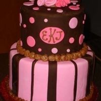 Pink And Brown All fondant