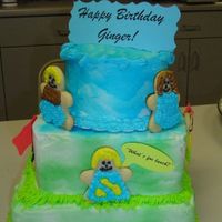 Sugar Cookie People Cake This was second attempt at this cake. I think I am getting better...I still need practice!