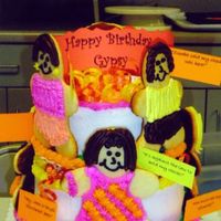 Mom's Birthday Cake I was playing with this cake. It looked better in person than in the photo. I think the cakes with cookies for decoration are too cute. I...