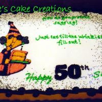 Maxine Cake I did this cake a 50th birthday. It's hard to read from the angle that I took the picture, but it says "How do you prevent...