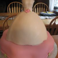 Bride Cake Brids was made from the wilton wonder mold pan on top of a petal cake. All covered in fondant