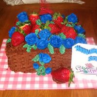 Chocolate Strawberry Basket First of all I would like to thank Tripletmom for this idea. I made it for a friend and she loved it. Strawberry cake, strawberry filling,...