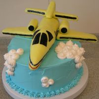 Airplane Cake For my son's 4th birthday - he loooooves airplanes. He was very happy with this. As it was summer, the fondant wouldn't dry (...