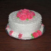 Class One Cake My first roses cake.