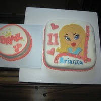 Bratz Cakes The person who ordered this wanted one chocolate, one white and not layered so this is the final project. WASC, Chocolate fudge,...