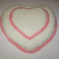 Heart Cake practice cake. Been wanting to try this design for awhile.