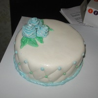 Blue Roses Practice cake.