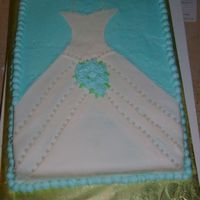 Wedding Shower This is my version of several cakes I hae seen here. I was happy how it turned out. this was the most fondant I have ever done