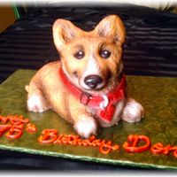 Corgi Dog This is probably my favorite cake sculpture so far. I had fun working on it & I was able to try some new techniques with fondant that I...