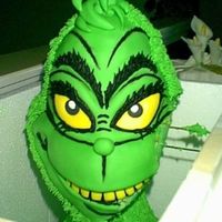 Boo Hoo Hoo... Some say that his head wasn't screwed on just right...(see my forum post in "cake disasters" for the details)