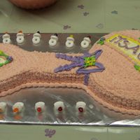 Pink Baby Rattle Shower Cake 