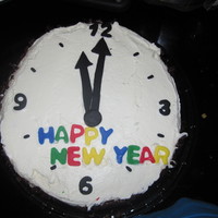 New Year Clock This was a little cake I made for New Year's Eve!