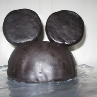 Mickey Mouse Hat Cake This was actually made from brownie mix. :)