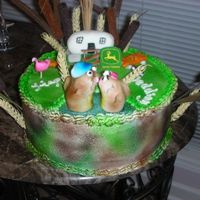 Redneck Wedding Cake This cake was done as a joke for a lady's best friend that was renewing her vows. She is quite the opposite of what this cake portrays...