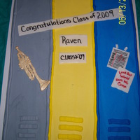 High School Graduation Butter cream icing.