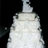 Fondant Wedding Cake 