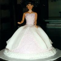 Doll Cake Done In Fondant 