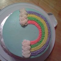 Over The Rainbow i made this cake at my 2nd class of the course 1 wilton course... wasnt thrilled with it, but practice makes perfect!