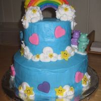 Care Bear Cake (Back View) I liked the back of the cake too, so here's a pic of that.