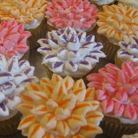Flower Cupcakes These were for a wedding shower. They are actually quite easy to do but stunning to look at. They are from the Hello Cupcake 2nd book.
