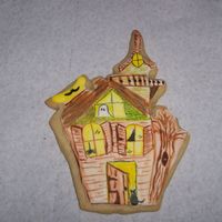 Haunted House Cookie another haunted house the possibilities are endless hand painted thanks for looking