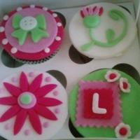 More Cupcakes! More cupcakes made from the beautiful party decorations I found. At Fry's Food and Drug, of all places!