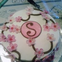 Cherry Blossoms Mom's 51st birthday cake