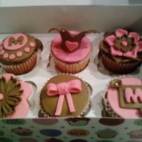 Pink And Brown Cupcakes Cupcakes for my sister's birthday. I am IN LOVE with cupcakes after making these. They were so much fun and people are just overjoyed...