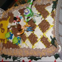 Toy Story Birthday Cake It was my first time making a cake on my own.