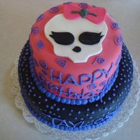 Monster High My daughters Monster High birthday cake.