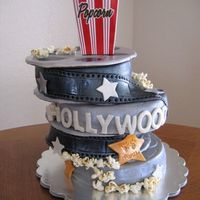 Hollywood Cake This cake was for a "Hollywood" themed sweet 16 birthday.