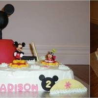 Mickey Mouse Clubhouse Mickey Mouse cake for 2nd Birthday Party.