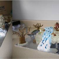Ice Age Dawn Of The Dinosaurs For niece's 3rd birthday. Trees/rocks are handmade, figures are plastic