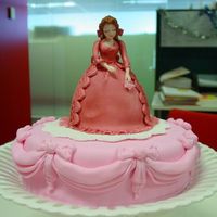Pink Lady In Cake 