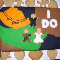 Elisha's Shower Instead of giving a gift I made the cake for my friend. And since I wasn't sure on the flavor she wanted I made cookies with it not...