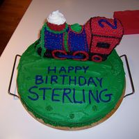 Train Cake My first attempt at cake decorating. I haven't taken classes, just got ideas from this great site. Need to work on my writing. Is the...