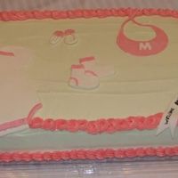 Onesie Cake For Baby Girl My first attempt at a onesie cake!