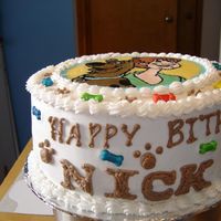 Scooby Doo Sides of Scooby Doo Cake