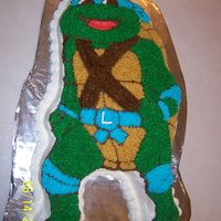 Teenage Mutant Ninja Turtle My practice run with the TMNT for my soon-to-be Brother-in-Law's groom's cake. This will be my first ever cake for anything other...