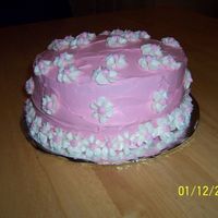 Baptismal Anniversary Cake A quick copy of the cake in the Class 1 book for a celebration for my niece's baptismal anniversary. I actually used canned strawberry...