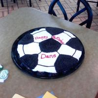 Soccer Ball This is a pull-a-part cupcake soccer ball. I put it on a black plate so you have to look close to see the outline of the cupcakes....