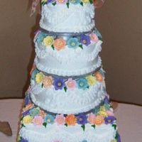 Easter Lily Wedding Cake Easter Lily wedding cake done in whipped cream with strawberry filling