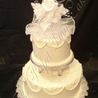 Colleen White cake with real buttercream icing.