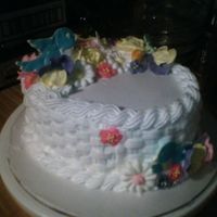 Basketweave Cake This was my cakefor class (course 2) Love that basket weave.