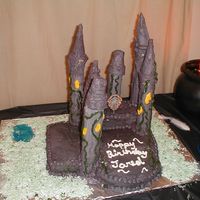 Castle Cake This cake was for my son's tenth birthday. We had a Harry Potter party